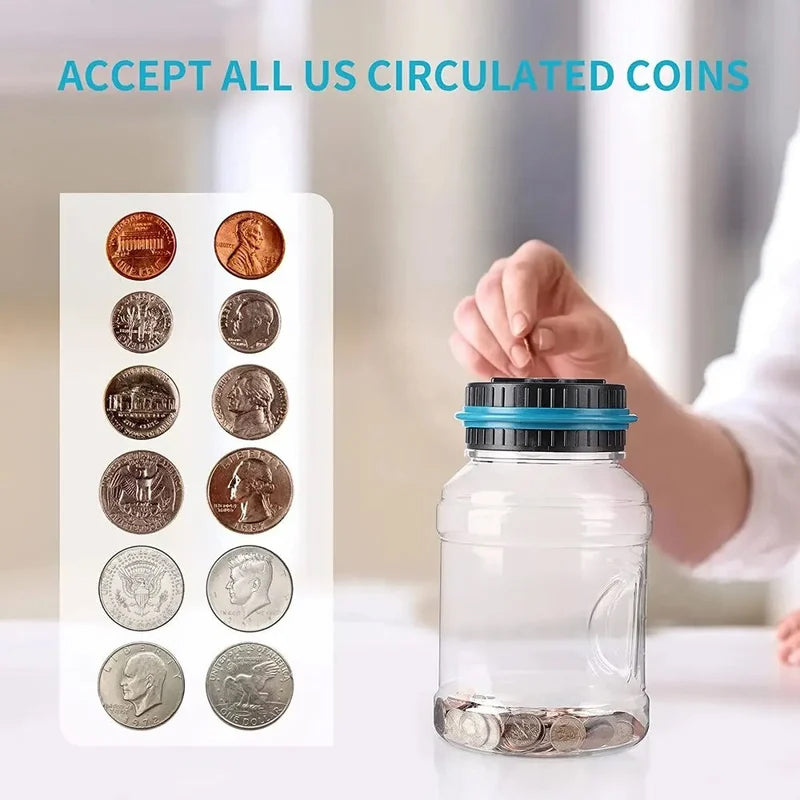 BowLift | Electronic Piggy Bank Counter Coin Digital LCD Counting Coin Money