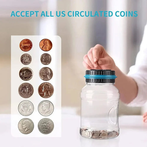 BowLift | Electronic Piggy Bank Counter Coin Digital LCD Counting Coin Money