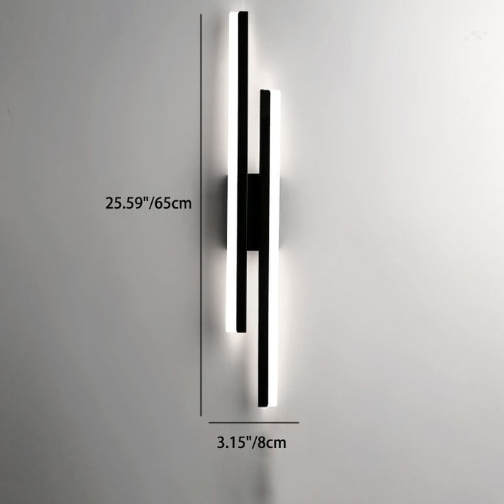 BowLift | LuxLine Modern LED Wall Lamp | Minimalist Design | Iron & Acrylic | Dimmable Light