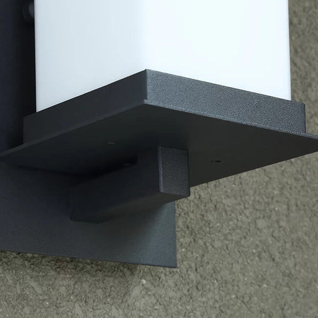Modern Chinese Square Outdoor Waterproof 1-Light Wall Sconce Lamp | Bowlift