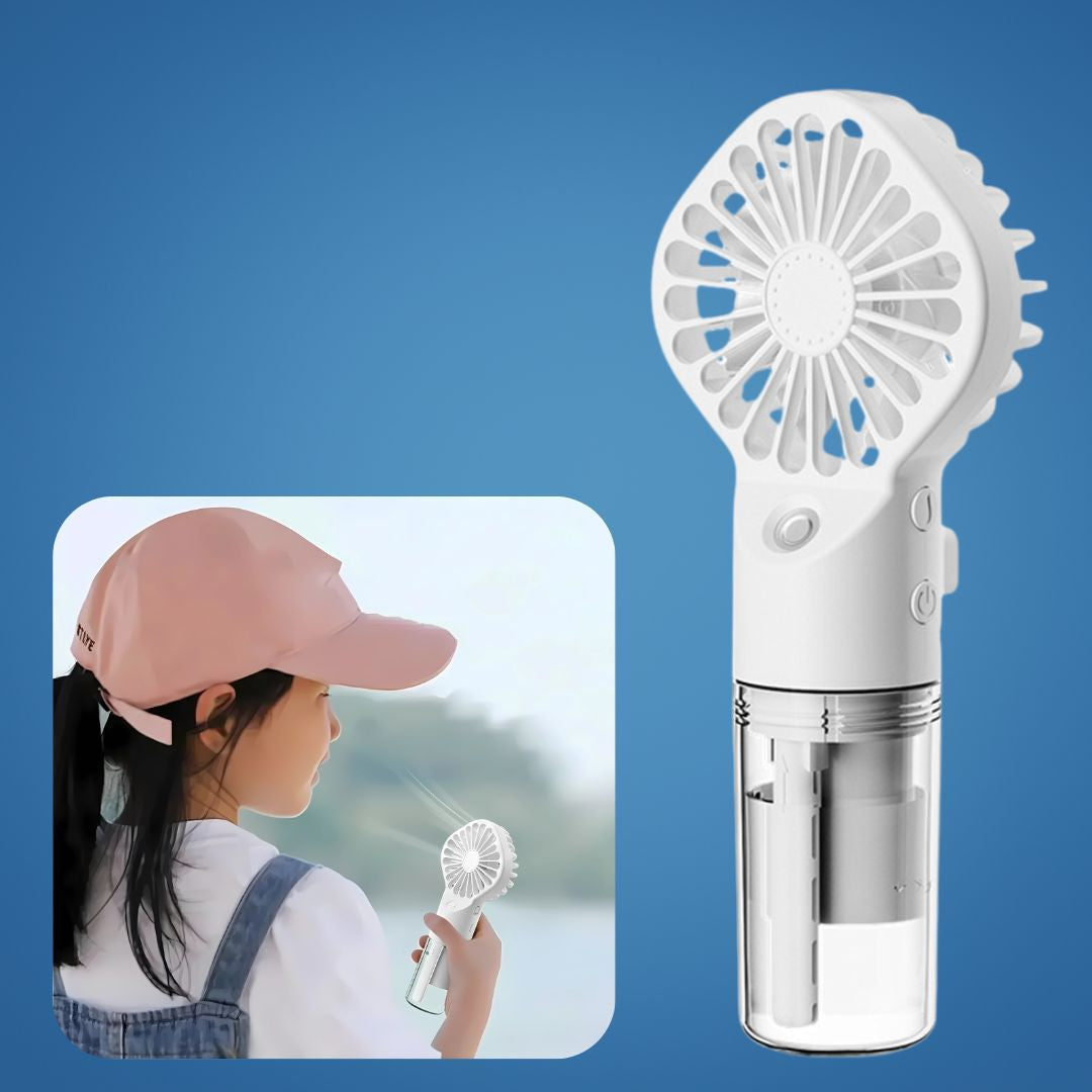 Portable Cooling Mist Spray – Transparent Tank – USB Rechargeable – Beat Heat & Stay Cool Outdoors Bowlift