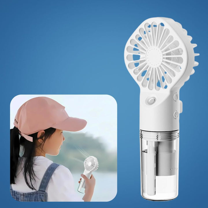 Portable Cooling Mist Spray – Transparent Tank – USB Rechargeable – Beat Heat & Stay Cool Outdoors Bowlift