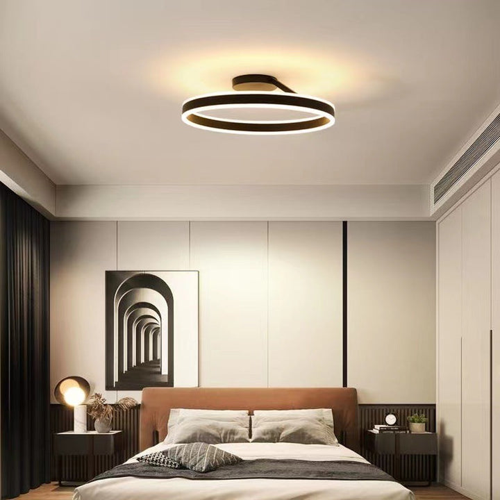 BowLift | RadiantGlimmer Ceiling Light - Luxurious golden LED lighting with metal elements