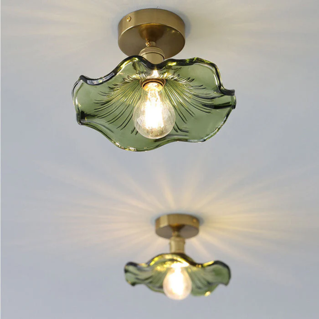 BowLift | Glass Hibiscus Ceiling Lamp
