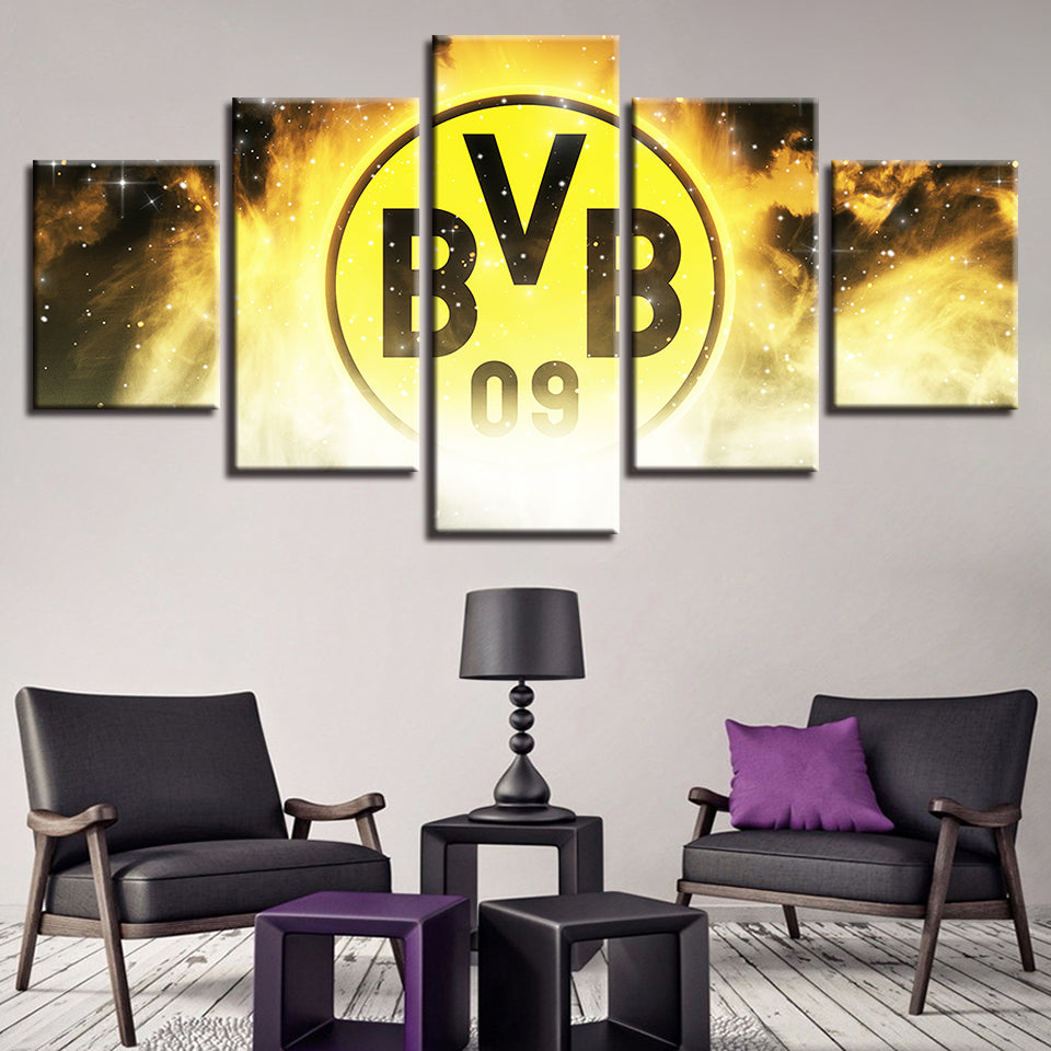 Borussia Dortmund 5 Piece - Canvas Wall Art Painting | Bowlift
