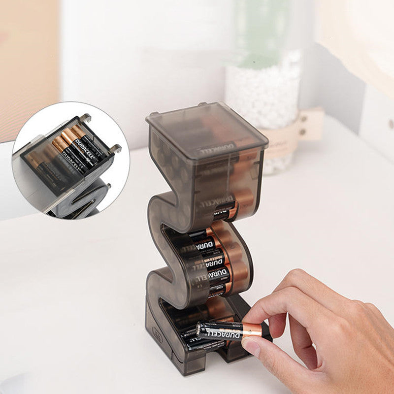 BowLift | Magnetic Battery Tester And Storage Box For AA And AAA Batteries