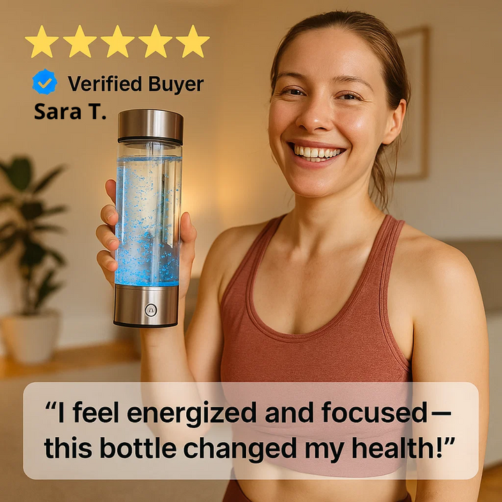 BowLift | Hydrogen Water Bottle | USB Rechargeable, Anti-Inflammatory & Perfect for Daily Hydration and Wellness