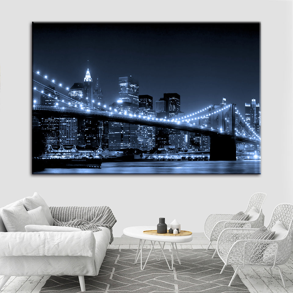 Brooklyn Bridge - Canvas Wall Art Painting | Bowlift