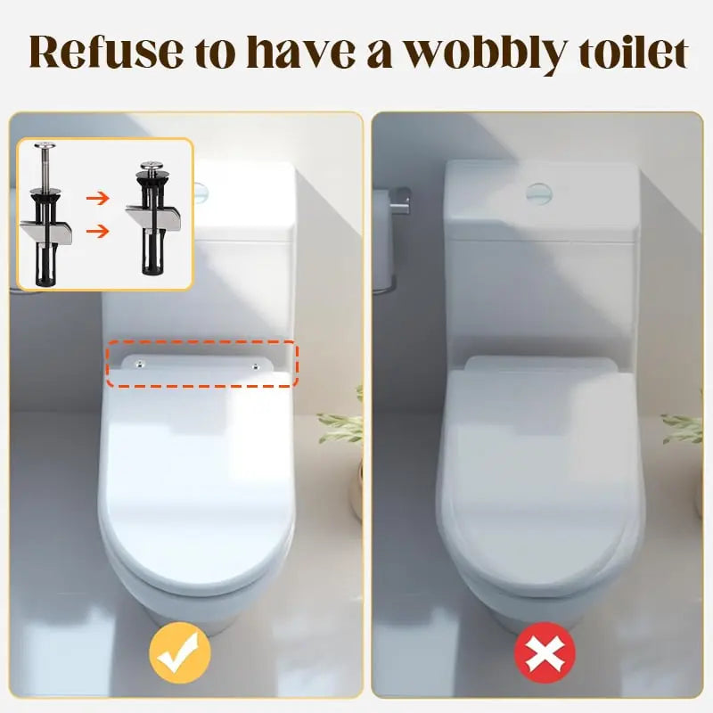 BowLift | 2+2 | Heavy-duty fastening screws for stable toilet seats