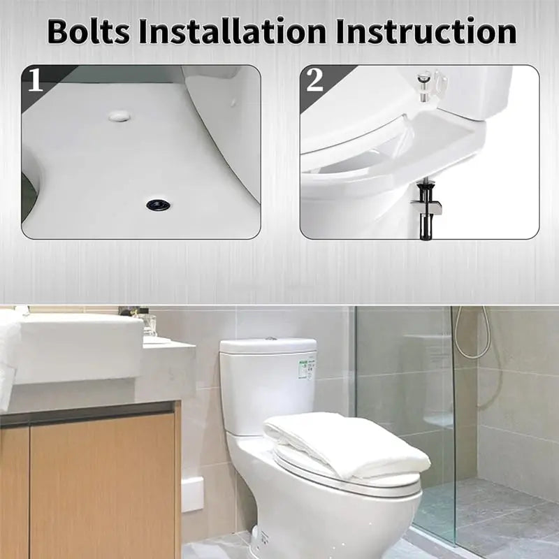 BowLift | 2+2 | Heavy-duty fastening screws for stable toilet seats
