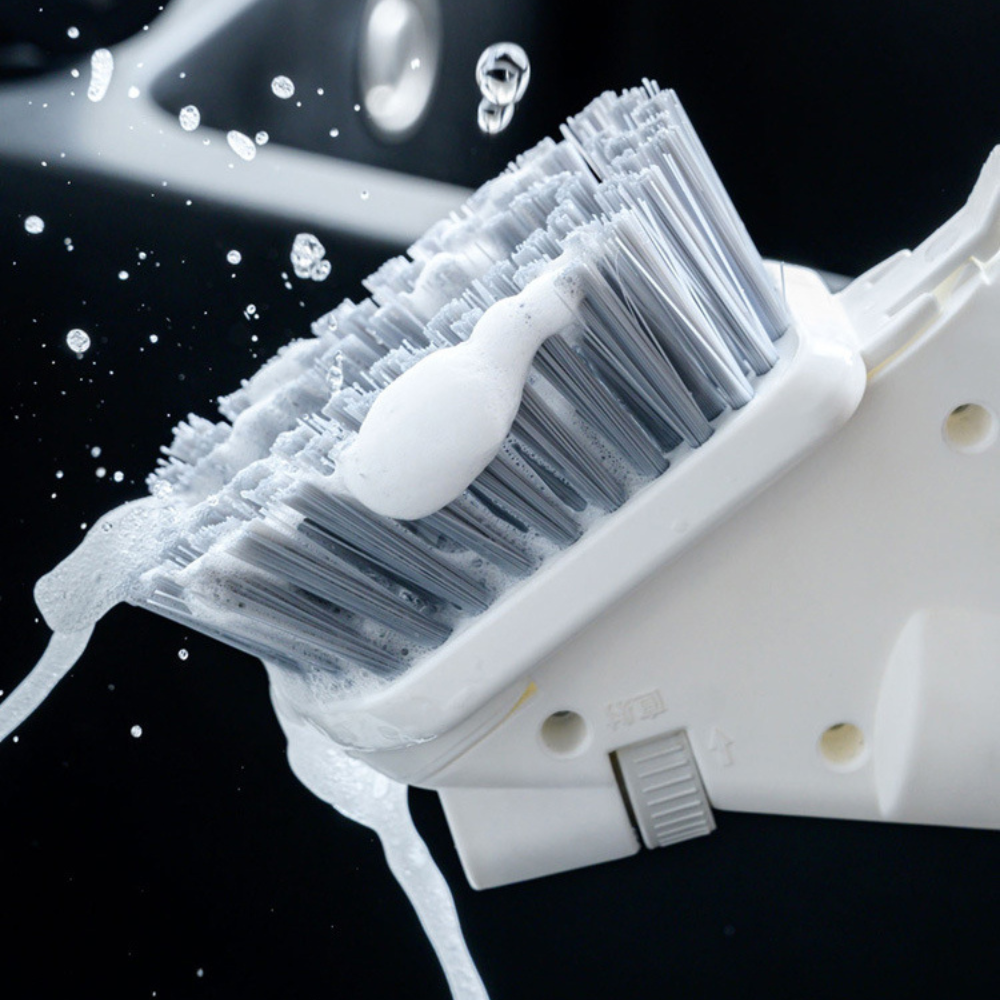 BowLift | Bathroom Tile Scrubber with Soap Dispenser