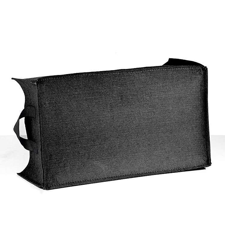 BowLift | Foldable storage box made of felt for plants with handles