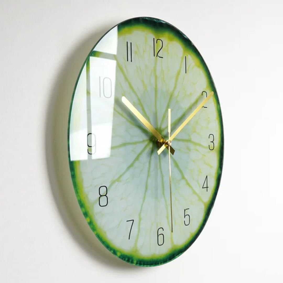 BowLift | Large Glass Wall Clock with Elegant Design Luxorix