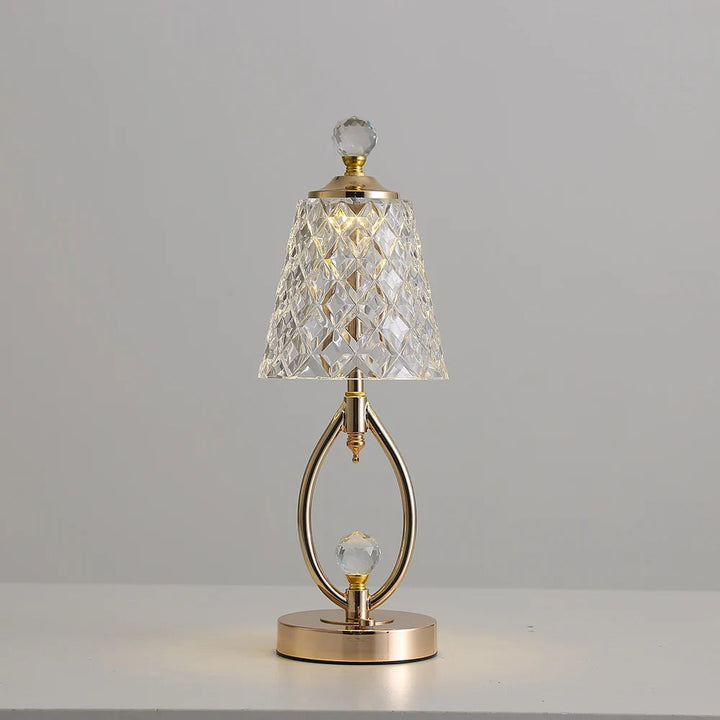 BowLift | Vintage Crystal Table Lamp - Elegant Vintage Crystal Table Lamp for a Charming Atmosphere