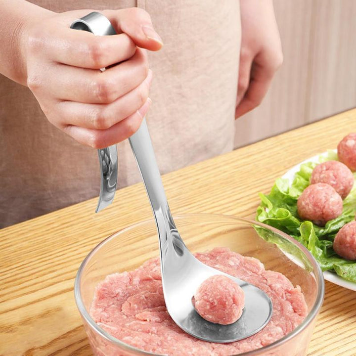 Meatball Spoon Maker Stainless Steel Bowlift