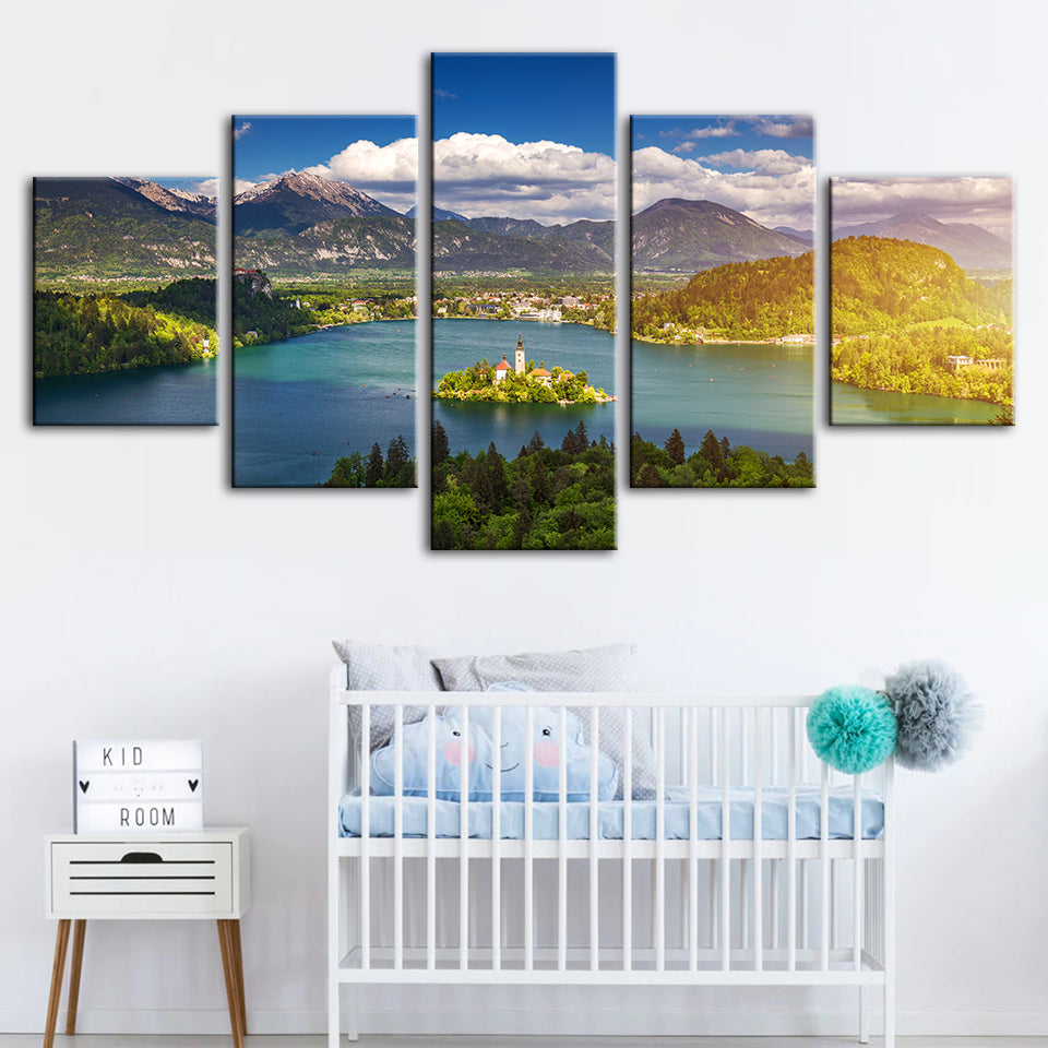 Peace Of The Land 5 Piece - Canvas Wall Art Painting | Bowlift