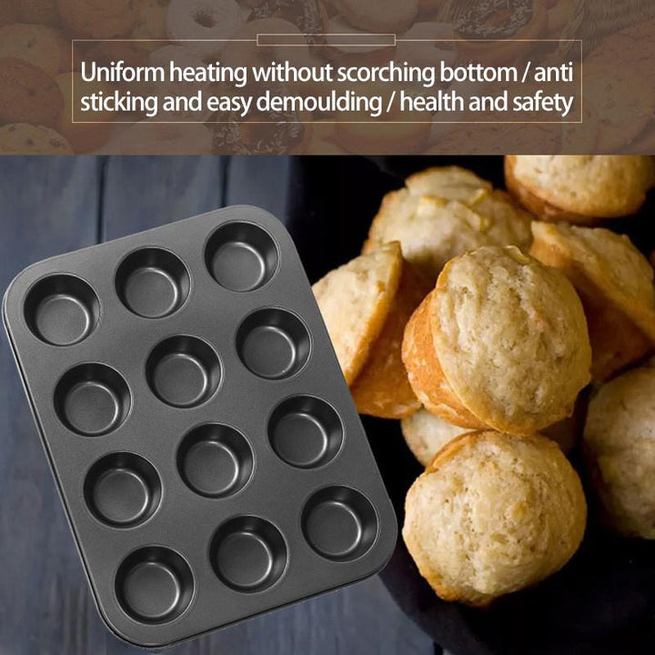 12 Molds Muffin And Cupcake Tray Bowlift