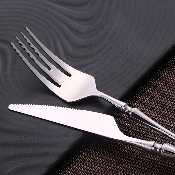 Cutlery set made of stainless steel – DuraBowlifte and Elegant | Perfect for everyday & guests | Bowlift