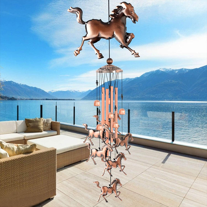 BowLift | Retro Bronze Horse Wind Chime