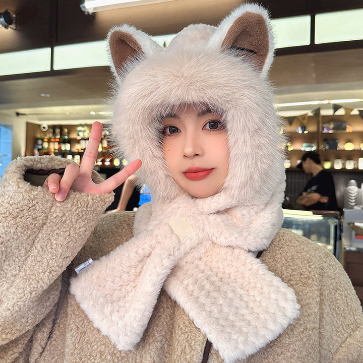 BowLift | Sweet Fox Ears 2-in-1 Hat and Scarf