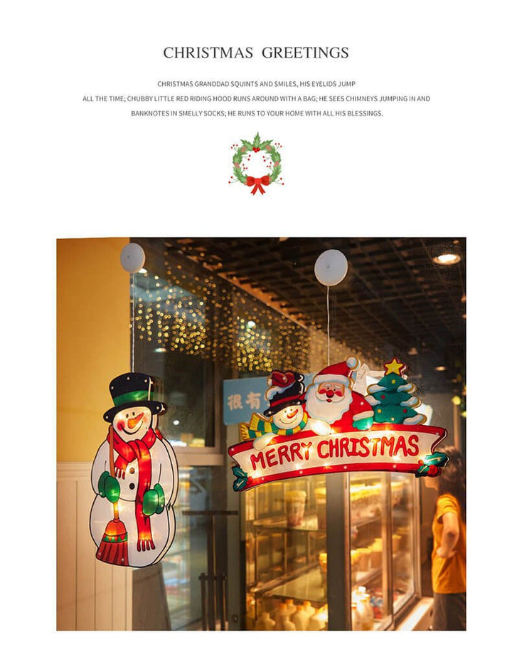 BowLift | Christmas Light Suction Cup Window Decoration Outdoor Holiday Ambient String Lights
