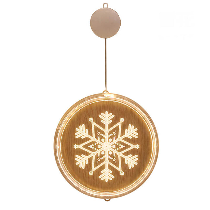 BowLift | Christmas LED Acrylic Decoration Round Suction Cup Light