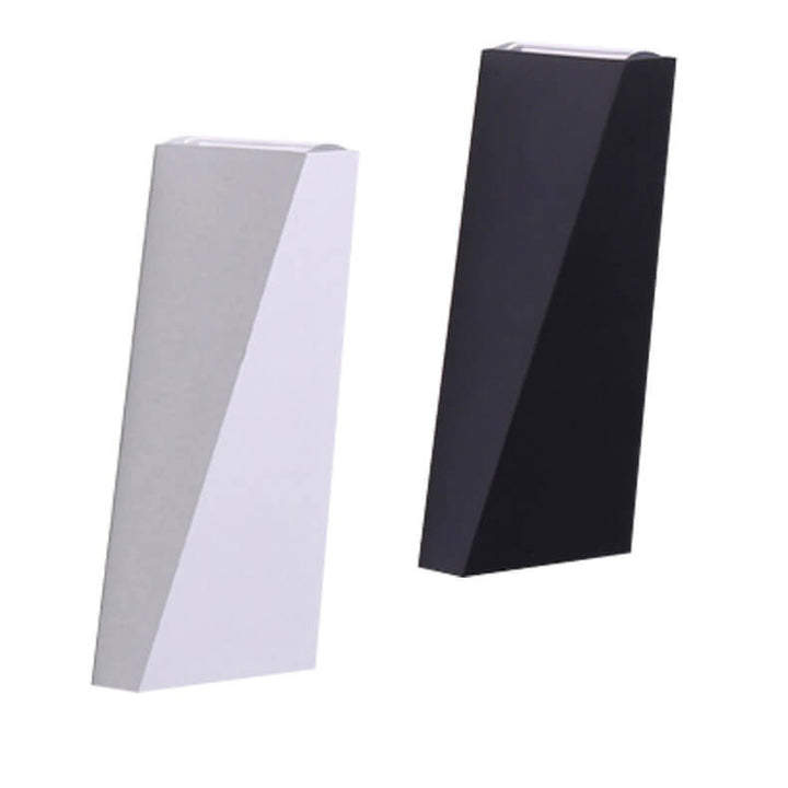 Simple Trapezoidal Outdoor Waterproof LED 2-Light Wall Sconce Lamp | Bowlift