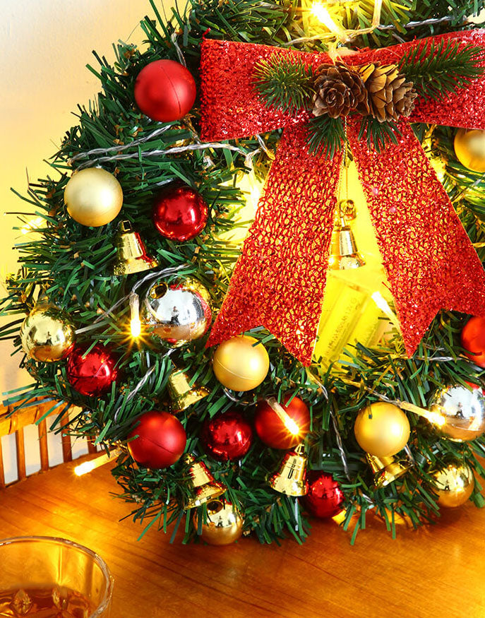 BowLift | Christmas Wreath Branches Bells Christmas Lights String Decoration Lights