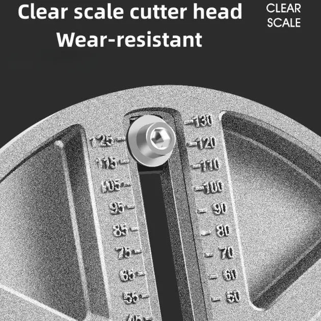BowLift | Adjustable Hole Saw Drill Punch | 45–130 mm Diameter | Triple-Blade Design | For Wood, Plaster & Ceiling Cuts
