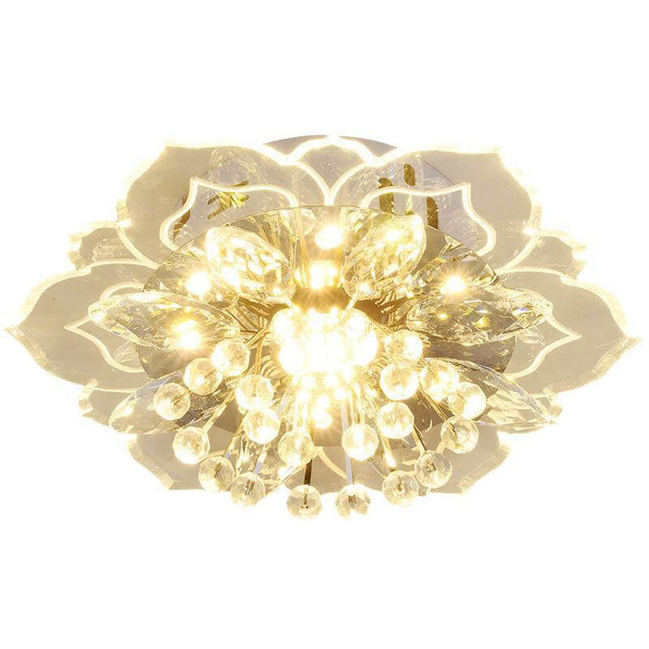 BowLift GlowPetal | LED Crystal Ceiling Light | Flower Shaped, RGB Color Changing & Energy Efficient