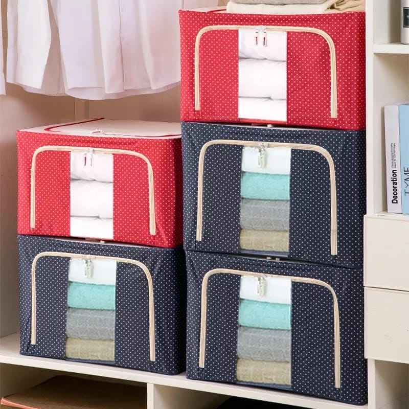Folding Storage Box For Clothes - 55 Ltr Bowlift