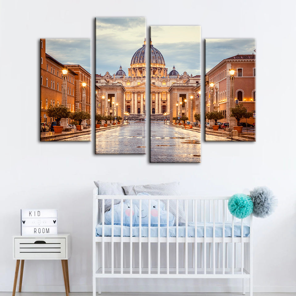 Fresh Palace 4 Piece - Canvas Wall Art Painting | Bowlift
