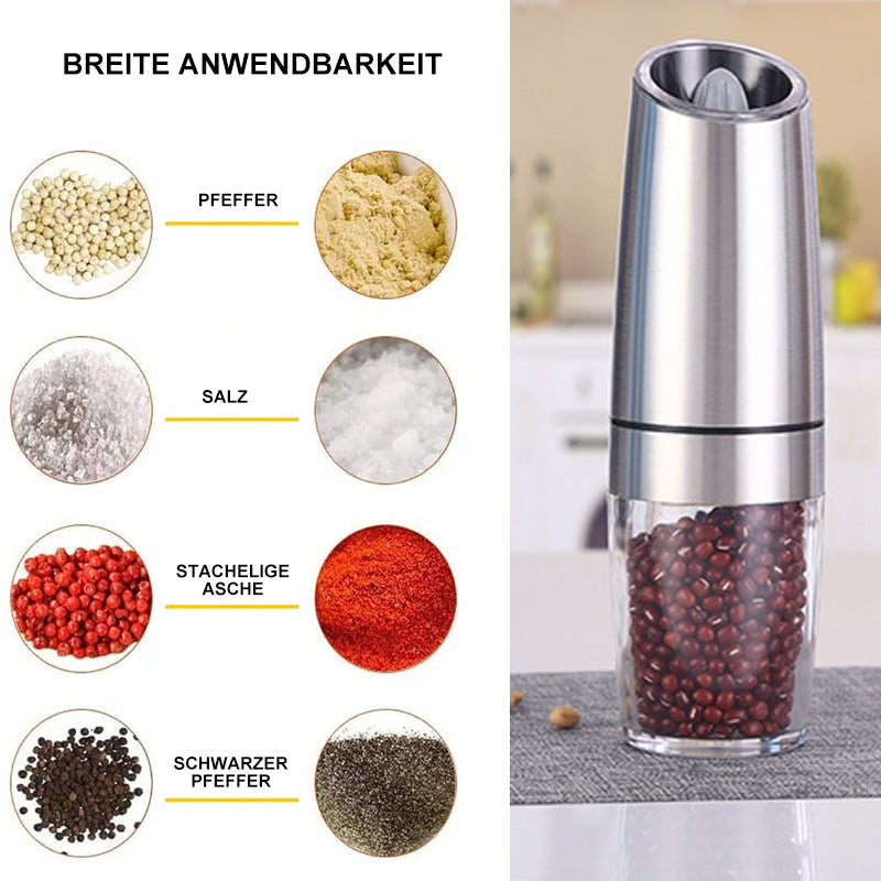 BowLift | electric gravity induction salt and pepper mill