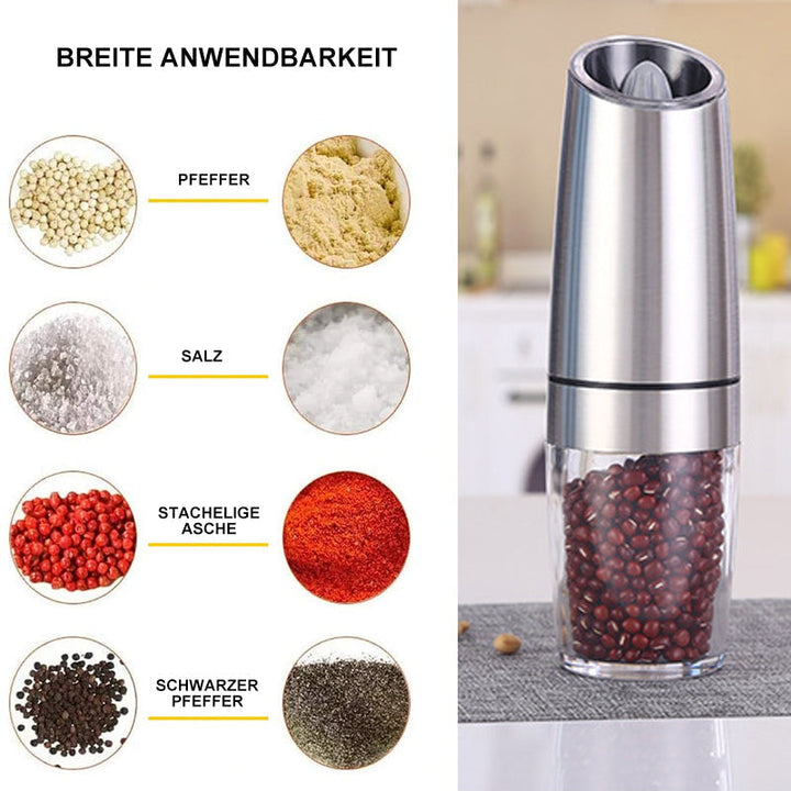 BowLift | electric gravity induction salt and pepper mill
