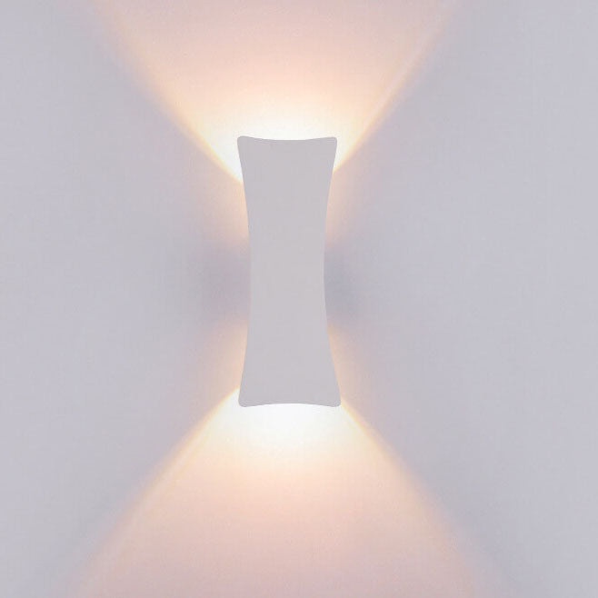 Modern Simple Rectangular Curved LED Outdoor Waterproof Wall Sconce Lamp | Bowlift