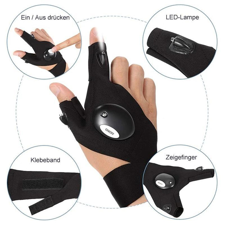 BowLift | LED gloves with waterproof lighting