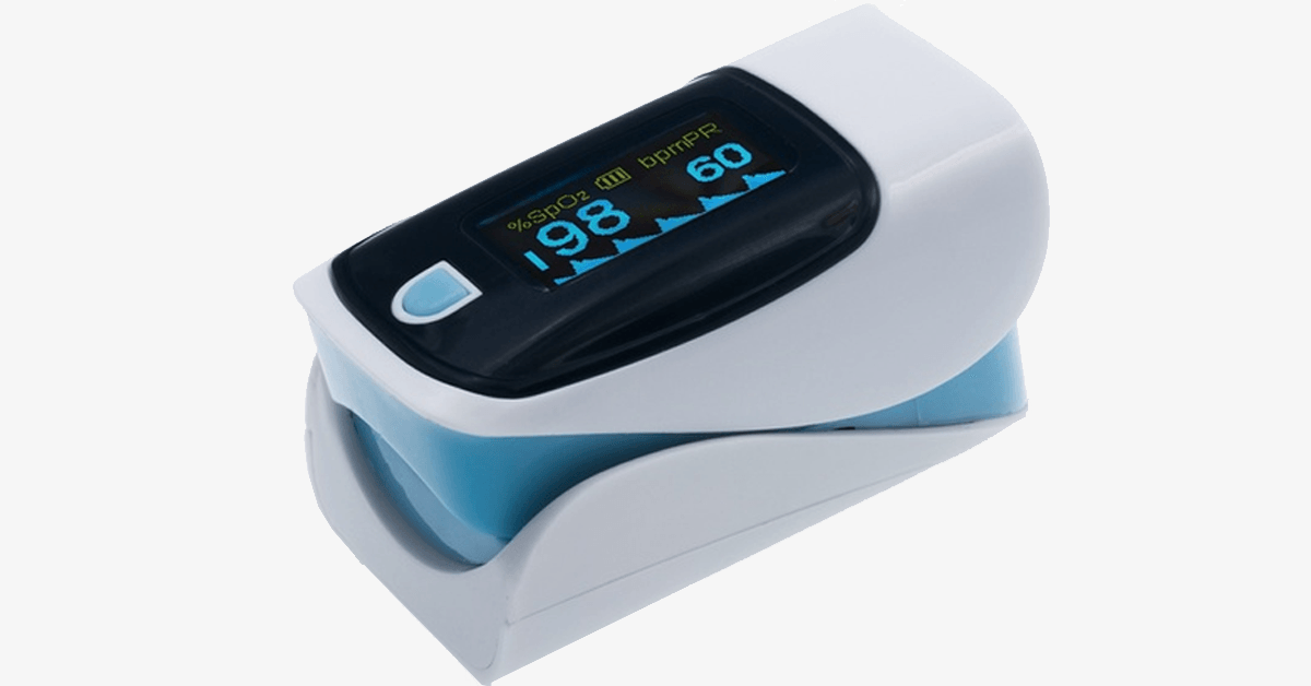 BowLift | Advanced Finger-Tip Pulse Oximeter with Neck and Wrist Strap - Measures oxygen levels and pulse with the future in your hands