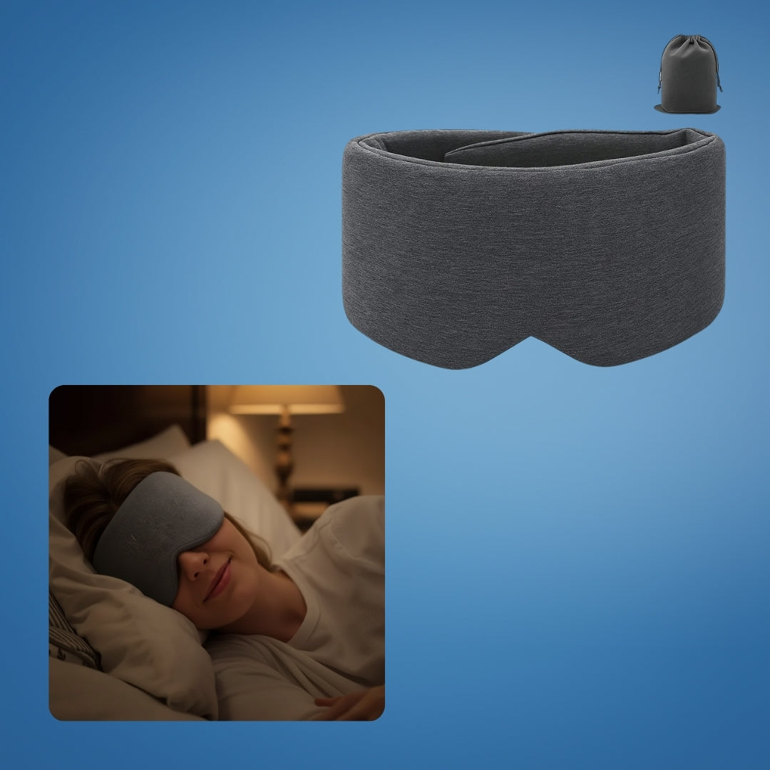 Total Light Blocking – Soft Cotton Comfort – Breathable Fit – Blocks All Light for Travel, Naps & Deep Sleep Bowlift