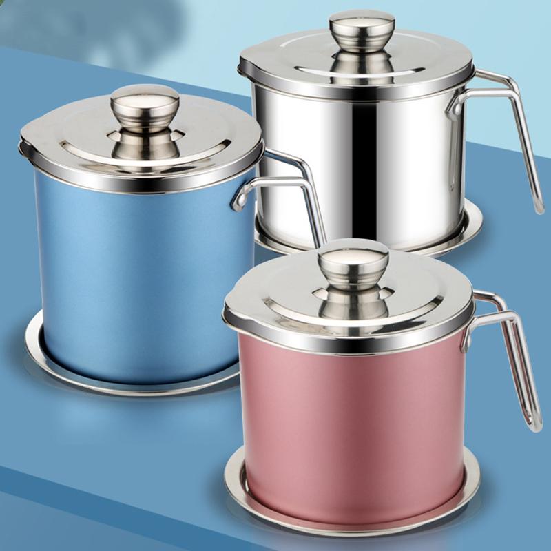 Stainless Steel Oil Strainer Storage Can | Bowlift