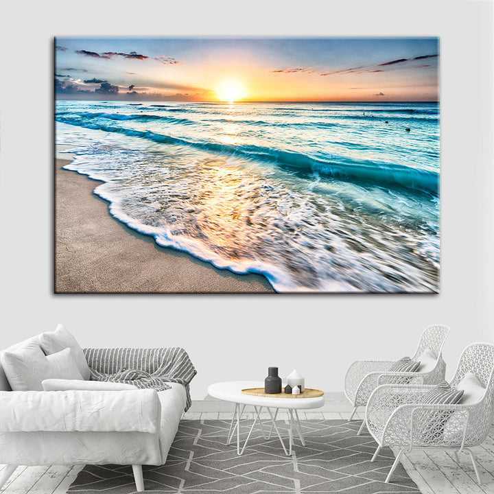 Sunny Florida Beach - Canvas Wall Art Painting | Bowlift