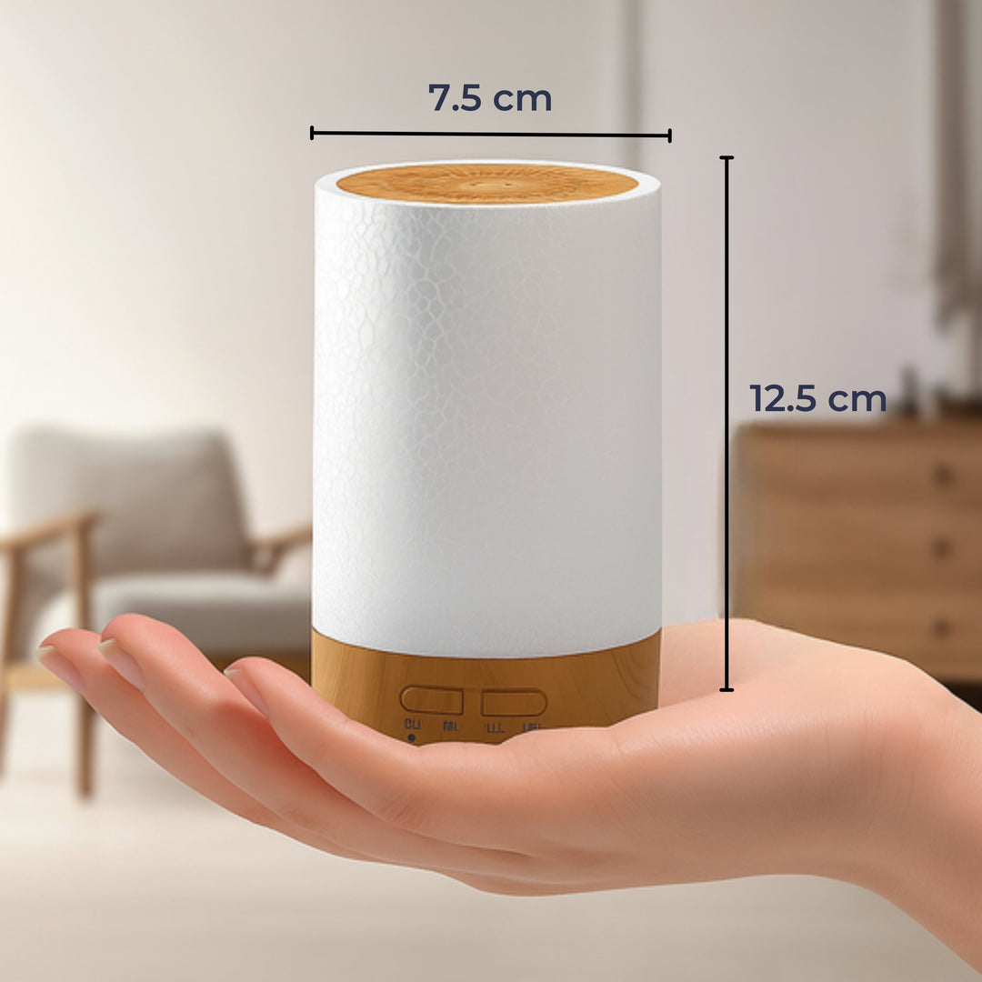 Essential Oil Diffuser with LED Night Light – Quiet Cool Mist – Bedroom & Home Relaxation Bowlift