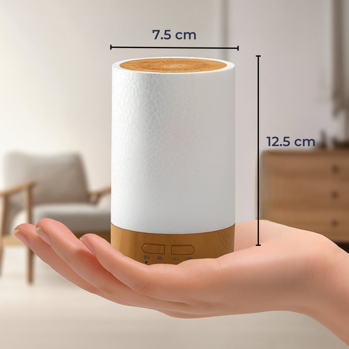 Essential Oil Diffuser with LED Night Light – Quiet Cool Mist – Bedroom & Home Relaxation Bowlift