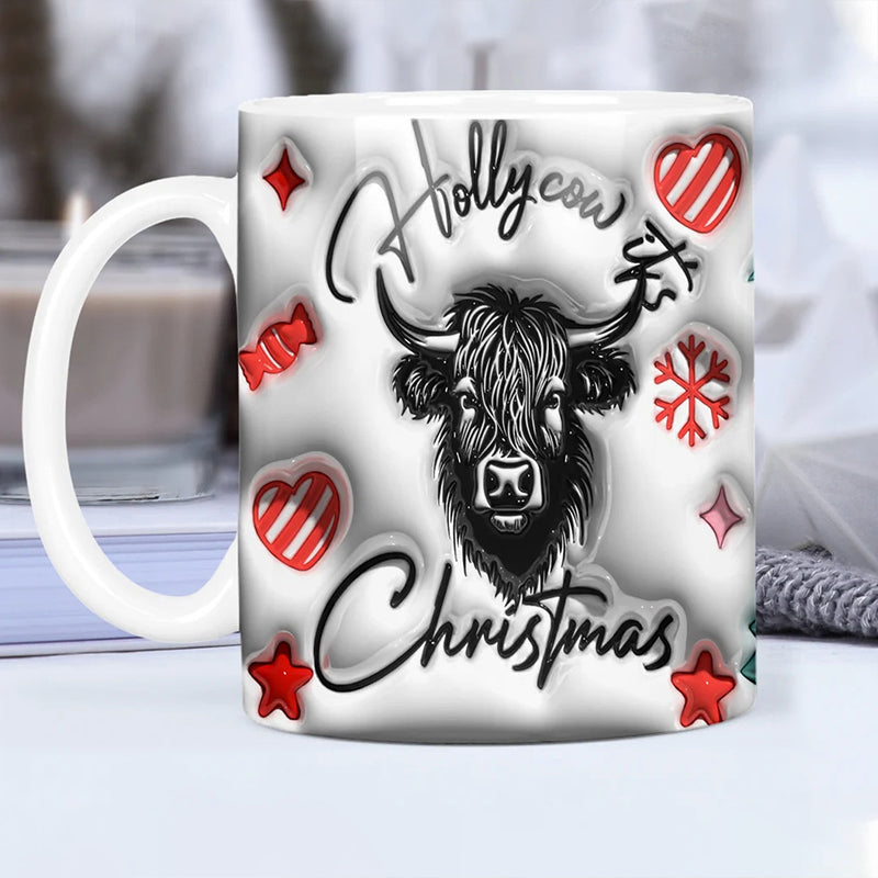 Highland Cow Ceramic Coffee Mug | Bowlift