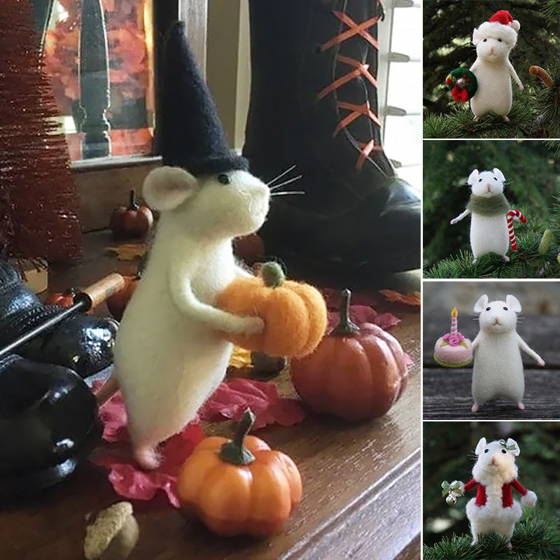 BowLift | Cute Felt Mouse Ornament