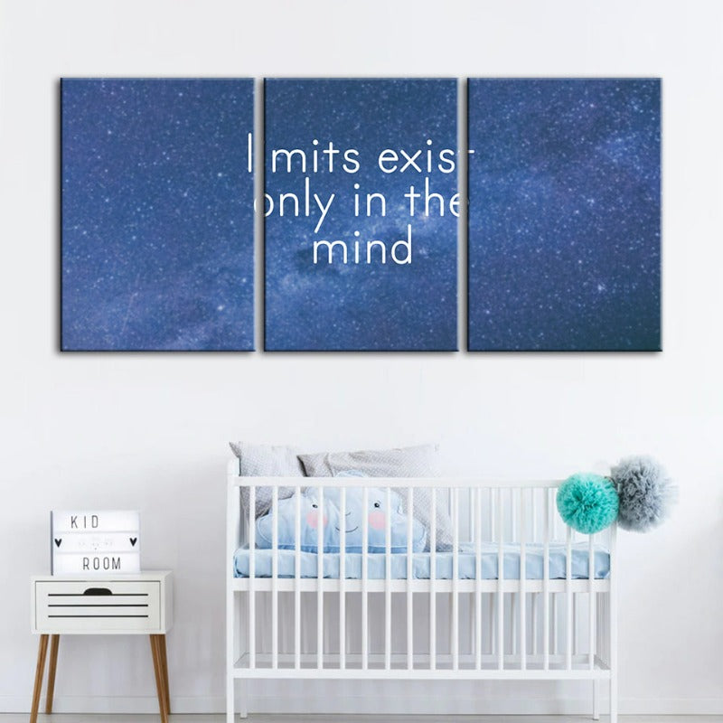 Galaxy Motivation-Canvas Wall Art Painting 3 Pieces | Bowlift