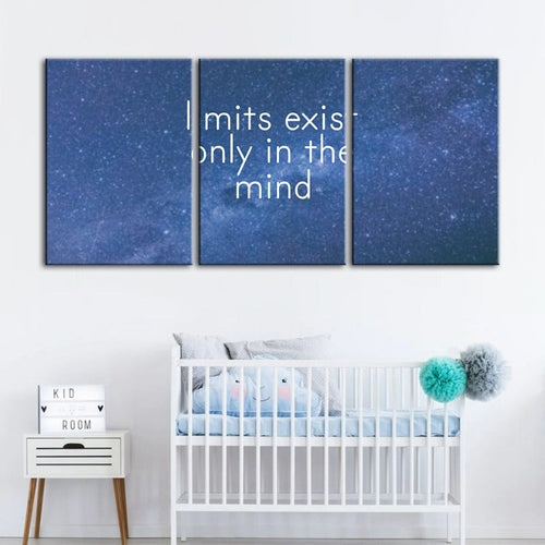 Galaxy Motivation-Canvas Wall Art Painting 3 Pieces | Bowlift