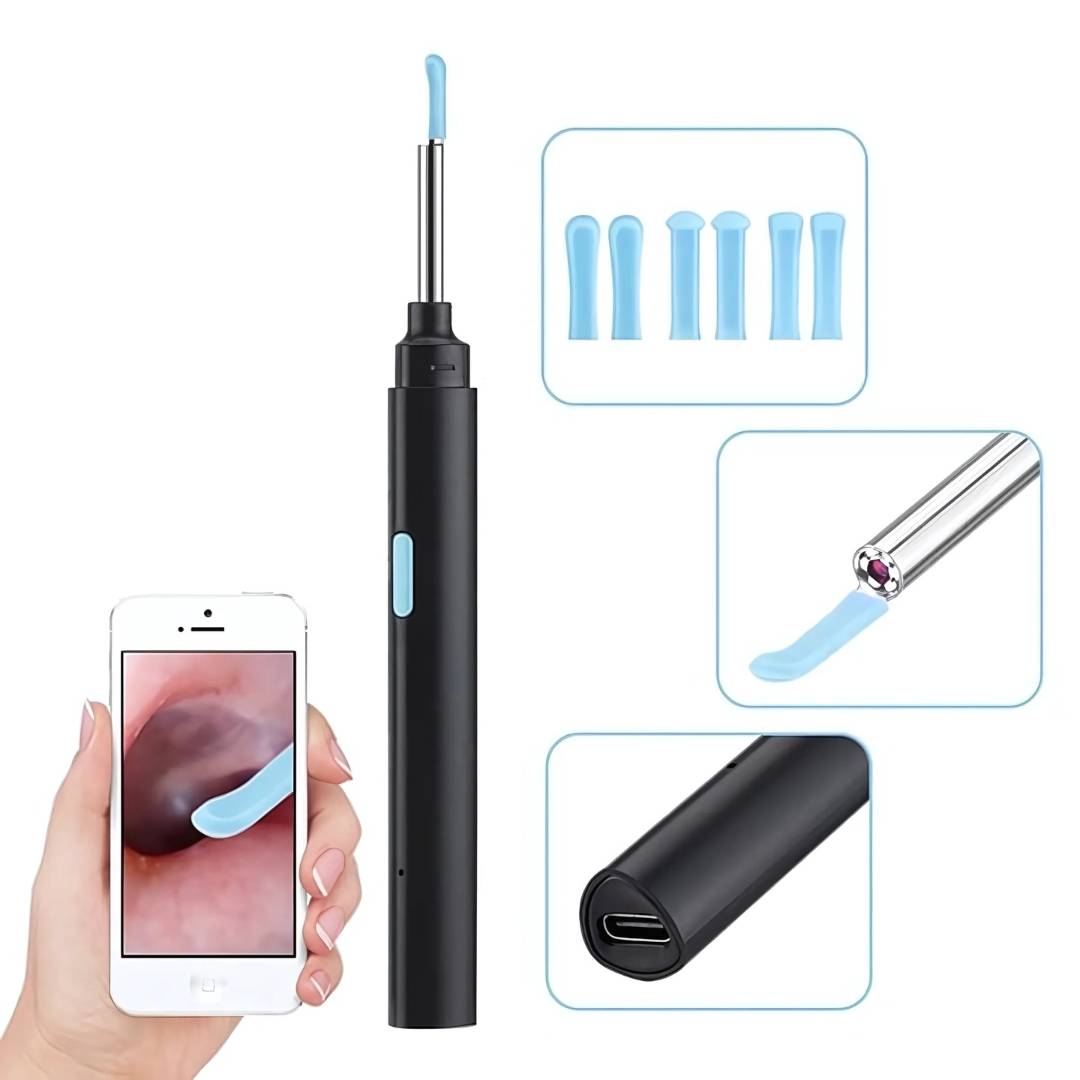 EarScope Pro - Smart Visual Earwax Removal Tool | LED Camera and Soft Tips - Safe and Precise Ear Cleaning Bowlift