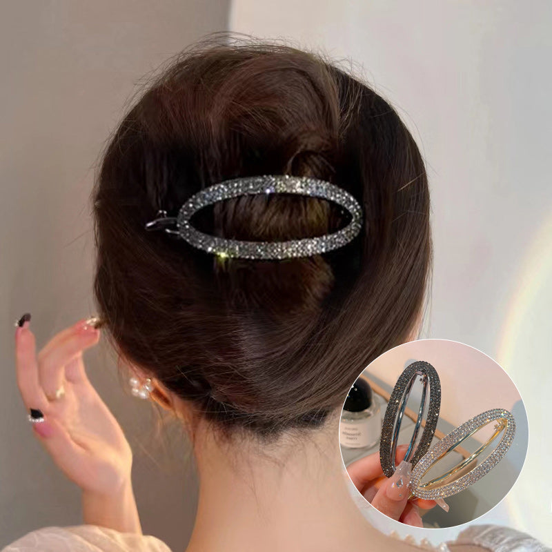 BowLift | Sparkling Curved Minimalist Hair Buckle