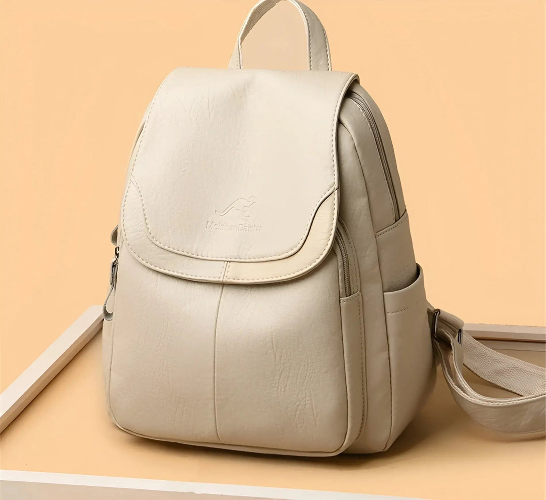 BowLift | Vintage Leather Women's Backpack - Isabella