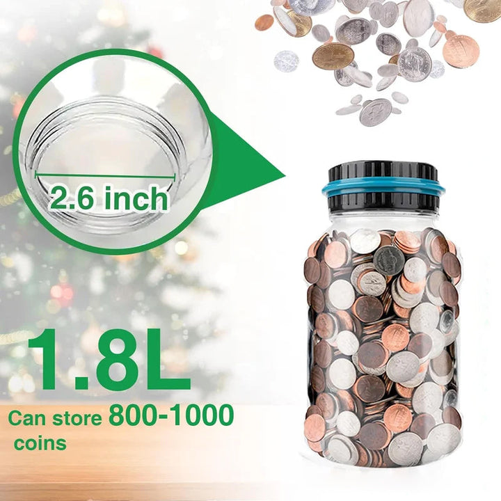 BowLift | Electronic Piggy Bank Counter Coin Digital LCD Counting Coin Money